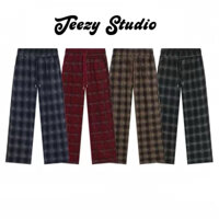 Quần Sọc Caro  Ống Rộng Nam Nữ, Vải Dạ Nhung Dầy Dặn, Cá Tính Thời Trang …