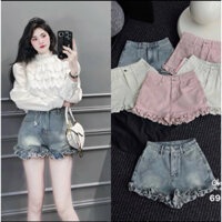 Quần Sóc Jeans Gấu Bèo Siêu Hót Hàng QC