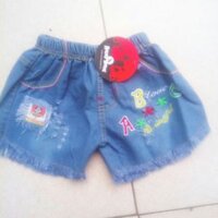 Quần soóc bò bé gái