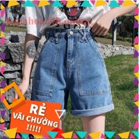Quần sooc bò (jeans) nữ cá tính, cạp cao năng động bachhoa24h.online