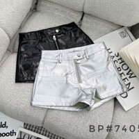 QUẦN SOOC DA BÓNG KHOÁ CÚC LỆCH HÀNG QCL1 MS21114