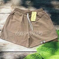 Quần sooc đũi nữ - mịn mát trẻ trung freesize<60kg - Be