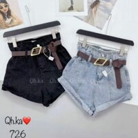 Quần sooc jean kèm đai hàng QCL1