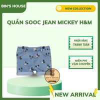 Quần sooc jean Mickey H&M sz 4/6, 6/9M
