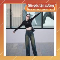 Quần sooc ngố bò jean nữ cạp cao short jeans phong cách ms09