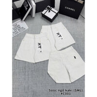 quần sooc ngố túi thêu ngựa