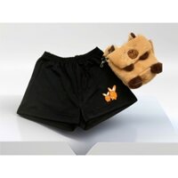 Quần soóc nữ basic dáng chữ A chất liệu vải mè CVC Mềm/Mịn/Mát Co Dãn Thấm Hút Mồ Hôi