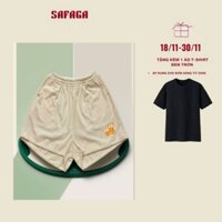 Quần soóc nữ basic dáng chữ A chất liệu vải mè CVC Mềm/Mịn/Mát Co Dãn Thấm Hút Mồ Hôi