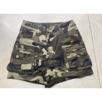 Quần sóoc rằn ri nữ túi hộp HK