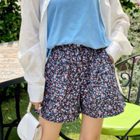 Quần sort nữ, quần đùi bông nữ, quần mùa hè chất kaki co giãn lưng chun trẻ trung