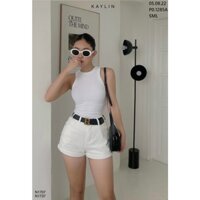 QUẦN SỌT JEAN LƯNG CAO CO GIÃN ĐEN TRẮNG LAI TO