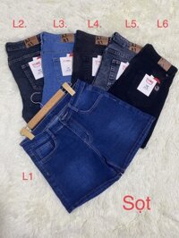 Quần Sọt jean nữ cao cấp có size 26-44 . Vải dày và co giãn. YUME JEAN BIGSIZE - Xanh dương L3 - 30