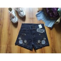 Quần Sọt Jean Nữ Đính Đá ( Có Bigsize ) có 3 Màu