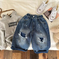 Quần  sọt  Jean trẻ  em