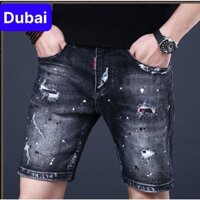 QUẦN SỌT SHORT LỬNG JEAN NAM CHẤT BÒ ĐEN VẨY SƠN HOT NHẤT HÈ 2021 DB-1303 DUBAI FASHION