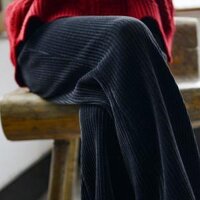 Quần Suông Nam Nữ Nhung Tăm Lót Bông Dáng Dài Quảng Châu