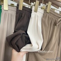 Quần Suông Nữ Dáng Dài Ống Rộng- Quần gân tăm thái