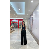 Quần suông nữ ống rộng,Quần suông ống rộng xếp ly trước chất đẹp hàng Q.C.C.C