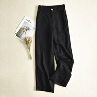 Quần suông ống rộng nam Đũi Việt chất liệu linen mềm, dễ mặc thời trang cao cấp
