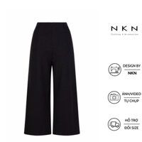 Quần suông, quần tây nữ, NKN Martha màu đen, thiết kế lưng cao, chất liệu cao cấp.