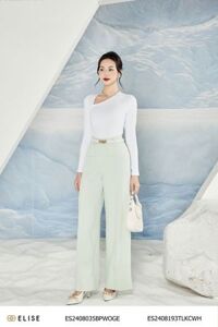 QUẦN SUÔNG SỢI XANH BẠC HÀ TÚI ỐP