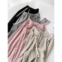 Quần suông tăm chuẩn QC Cao Cấp ống rộng lưng chun co giãn hottrend , Quần suông tăm chuẩn QC Cao Cấp ống rộng siêu hot