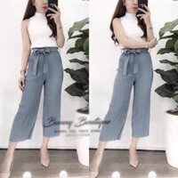 Quần tăm dáng lửng ống suông
