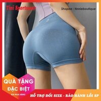Quần Tập Gym Nữ Ngắn Lưng Cao - Đồ Tập Thể Dục Nữ Gym Nữ Yoga Vegan Booty SALE Giá Rẻ Đẹp Màu Xanh Da Trời/Pastel/Rêu *