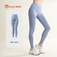 Quần Tập Gym Yoga Nữ Lưng Cao GLASSHOP Quần Legging Thể Thao Chất Thun Lạnh Mềm Mại Co Giãn GL50Q