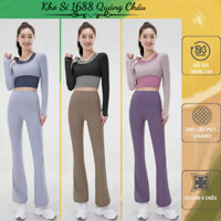 Quần Tập Gym, Yoga Nữ Ống Loe Dáng Mới - Hàng Quảng Châu Loại 1 (QT20)