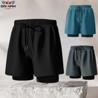 Quần Tập Gym,Bơi Lội 2 Lớp Cho Nam YK8797 Chống Thấm Nước,Co Giãn,Thoáng Mát,Siêu Bền