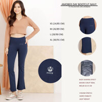 Quần tập Nữ thể thao gym dài xuất hàn Amob 6 màu Ống loe chất thun ép cân giãm cân rất tốt vnxk