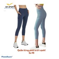 Quần Tập Yoga, Gym, Thể Thao Nữ , Quần Lửng Phối Túi Lưới Cạnh Cao Cấp, từ 42-62 kg QLT404