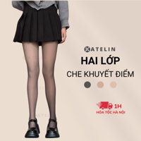 Quần tất 2 lớp lót nỉ che khuyết điểm KATELIN mùa đông giữ ấm K40 (dưới 57kg dưới 1m67)