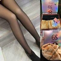 Quần tất 3D 6S lót nỉ liền bàn - loại lót lông