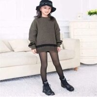 Quần tất 3D Trẻ em lót lông, Quần tất giả bốt sắc màu cho bé