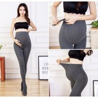 Quần tất chất len lót lông dầy dặn dành cho mẹ bầu ấm áp mùa đông legging mã B28