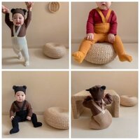 Quần tất cotton màu trơn dễ thương cho em bé