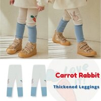 Quần Tất Giữ Ấm trẻ em Hàn Quốc Quần Legging dày dặn thỏ dễ thương cho bé trai bé gái