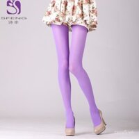 Quần tất màu trơn cho phụ nữ, định hình chân đẹp, quần legging giảm béo 50D, quần legging nhung mùa xuân thu, quần một mảnh cho phụ nữ