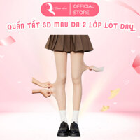 Quần tất nữ 3D  2 lớp lót nỉ lông màu da MOONSTORE giữ nhiệt cao cấp QT46
