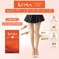 Quần tất nữ 3D LYMIA lót nỉ màu da 2 lớp dày giữ nhiệt cao cấp màu đông QT23