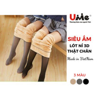 Quần tất nữ dày 3D lót lông 1 lớp Nhật ALLURE siêu dày đẹp cực ấm giữ nhiệt