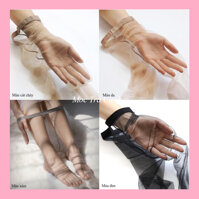 Quần tất nữ Hàn Quốc tàng hình siêu dai và mỏng, mặc thu đông, tất da chân chất lưới mỏng co dãn siêu trong  - Đen