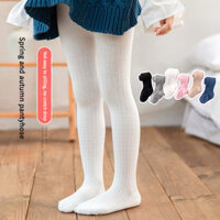 Quần tất trẻ em mẫu mùa xuân thu tất màu trơn cho bé gái
