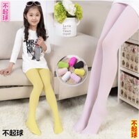 Quần tất trẻ em mùa xuân hè không vón cục, quần legging nhung gia cố cho bé gái, quần tất mỏng trắng bán buôn