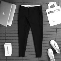 Quần Tây Âu Nam 3 Màu Đen, Xám Đậm Và Xám Nhạt Vải Mềm Mịn Co Giãn