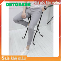 Quần tây âu nam hàn quốc ống côn màu xám - quần tây âu nam chất vải mềm mịn co giãn nhẹ D&D_FASHION T16