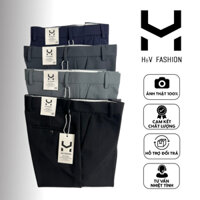 Quần Tây Âu Nam HV Màu Xám Nhạt Ống Đứng Công Sở Trẻ Trung, Chất Vải Co Giãn 4 Chiều Thoải Mái Vận Động (44-67kg)