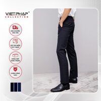 Quần Tây Âu Nam Trung Niên Có Ly Cao Cấp 9837 Việt Pháp. Chất liệu Polyester & Visco Chống Nhăn, Độ Bền Cao & Thoáng mát